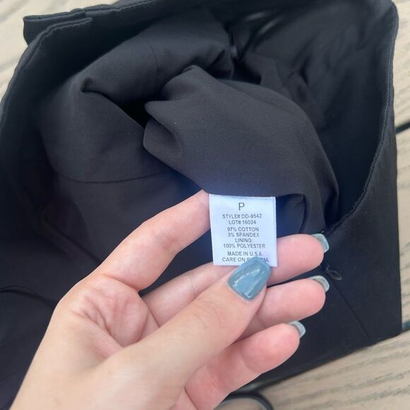 NWT Intermix small black strapless mini body-con office siren Y2K dress - Picture 7 of 9